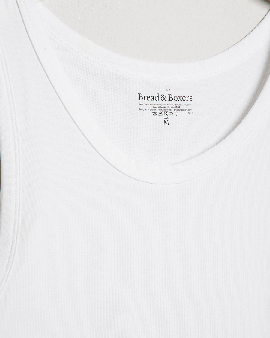 Hombres | Camisetas | Bread & Boxers | Relaxed Tank Top White