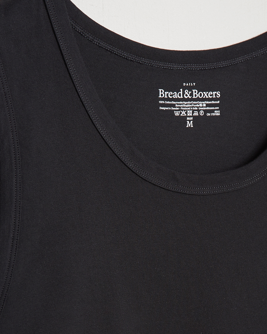 Hombres | Camisetas | Bread & Boxers | Relaxed Tank Top Black