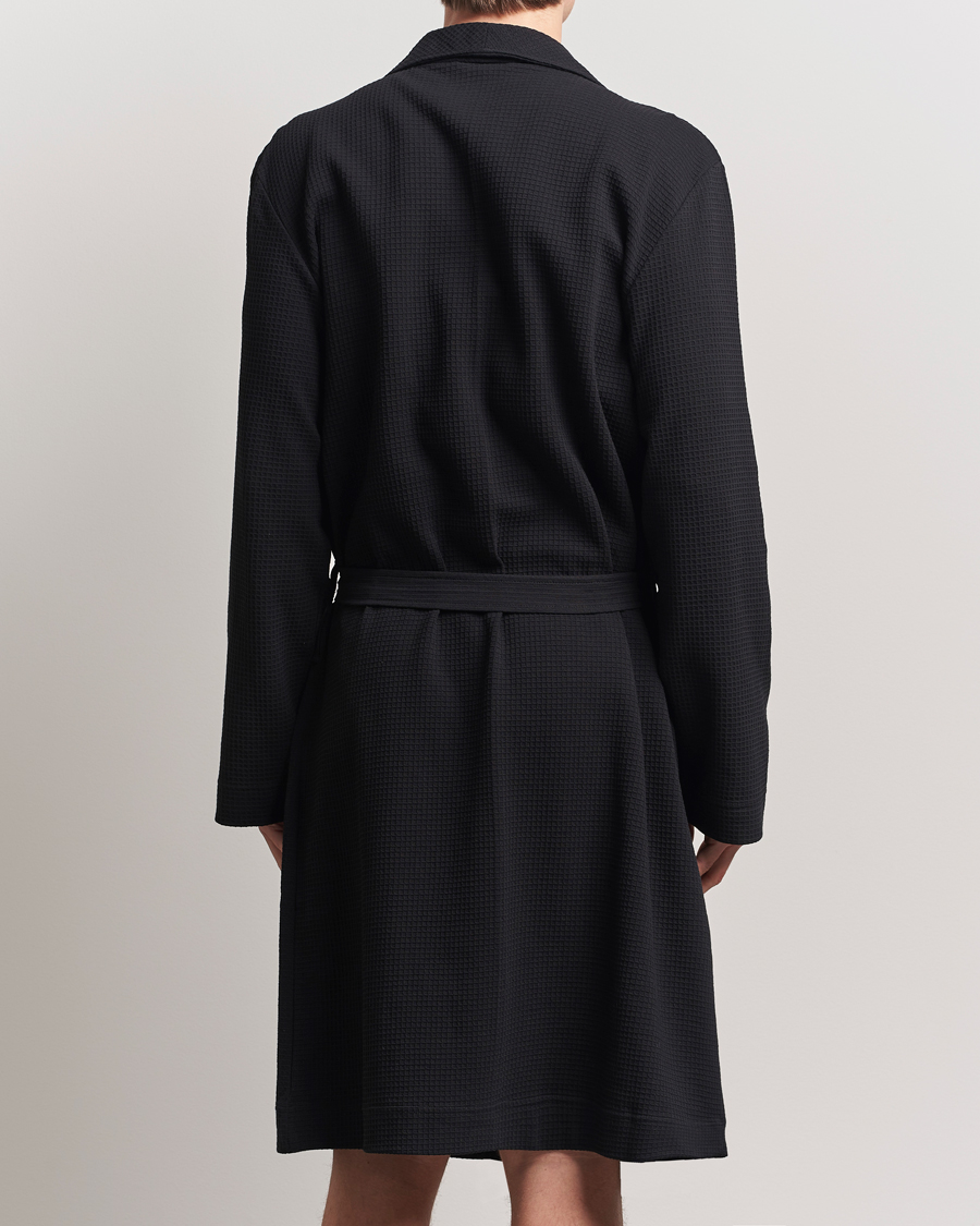 Hombres | Pijamas y batas | Bread & Boxers | Waffle Robe Black