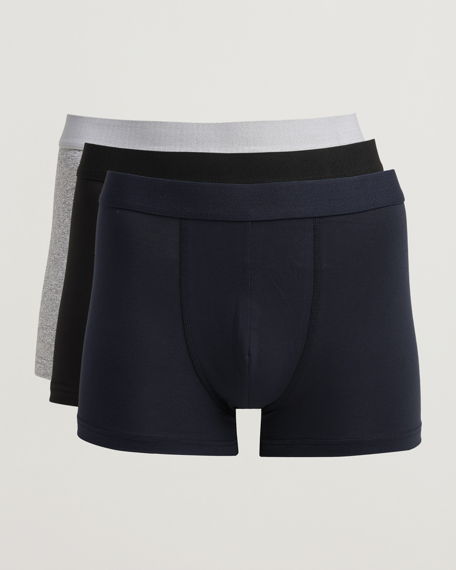 Hombres | Ropa interior y calcetines | Bread & Boxers | 3-Pack Boxer Brief Grey/Navy/Black