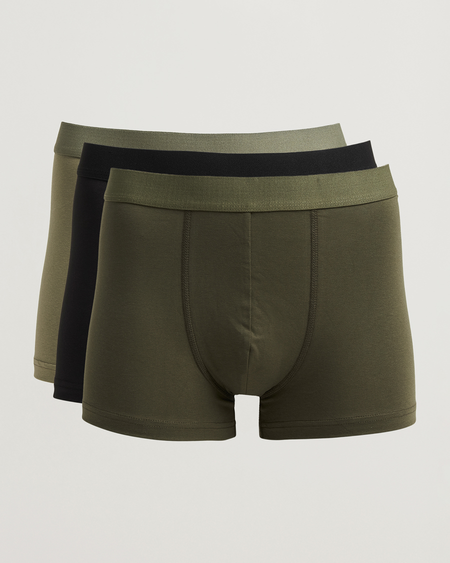 Hombres | Ropa interior y calcetines | Bread & Boxers | 3-Pack Boxer Brief Khaki/Green/Black