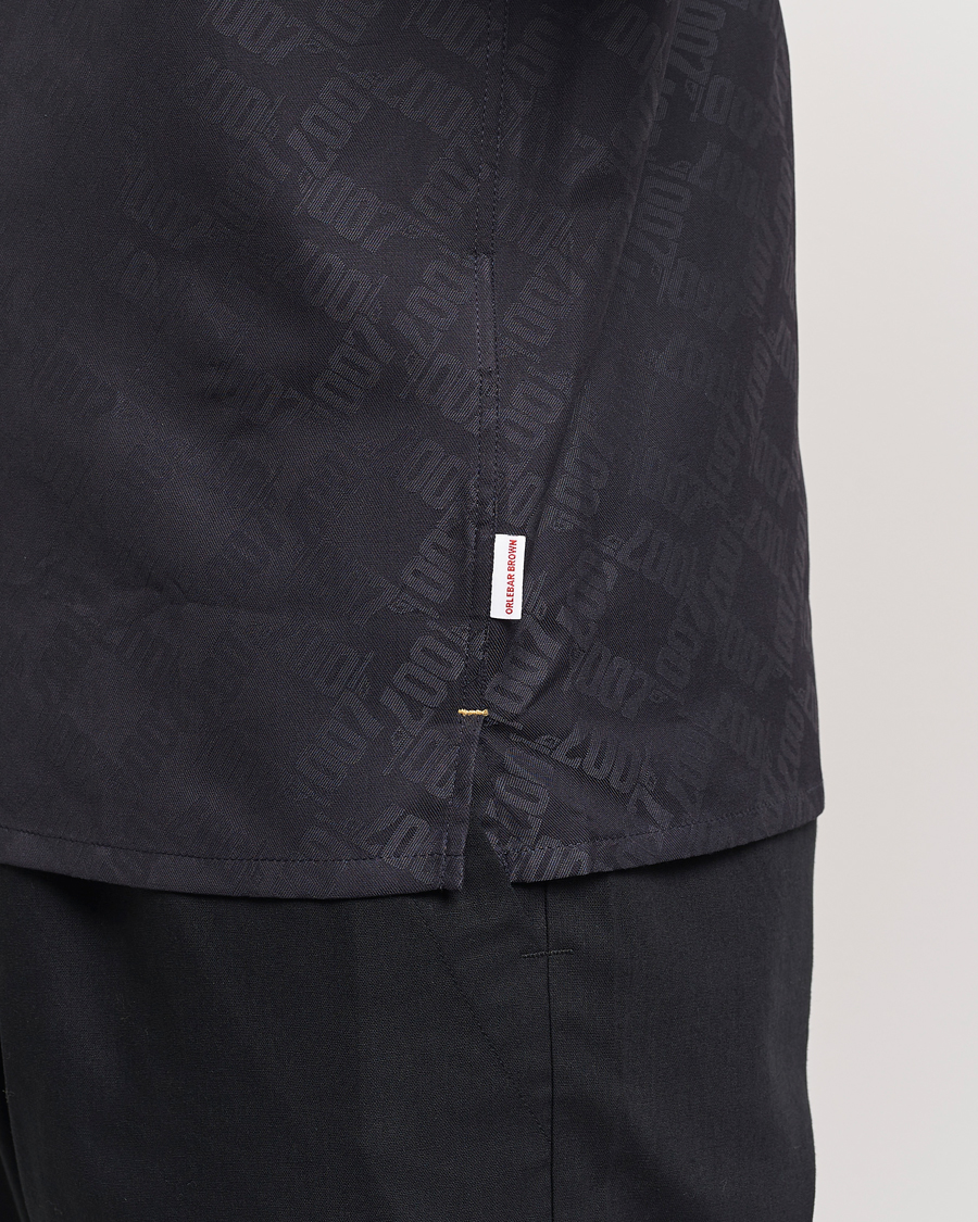 Hombres | Camisas | Orlebar Brown | Hibbert 007 Monogram Shirt Black