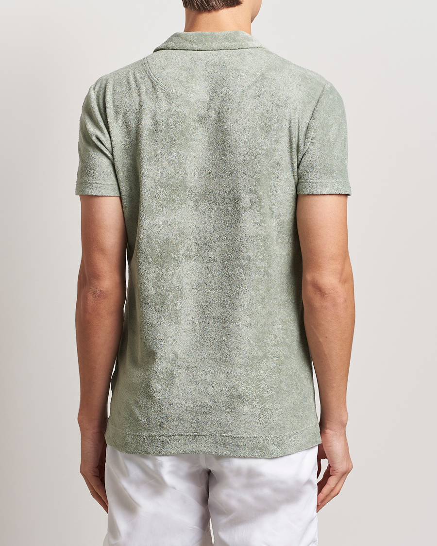 Hombres | Polos | Orlebar Brown | Terry 007 Polo Penny Green