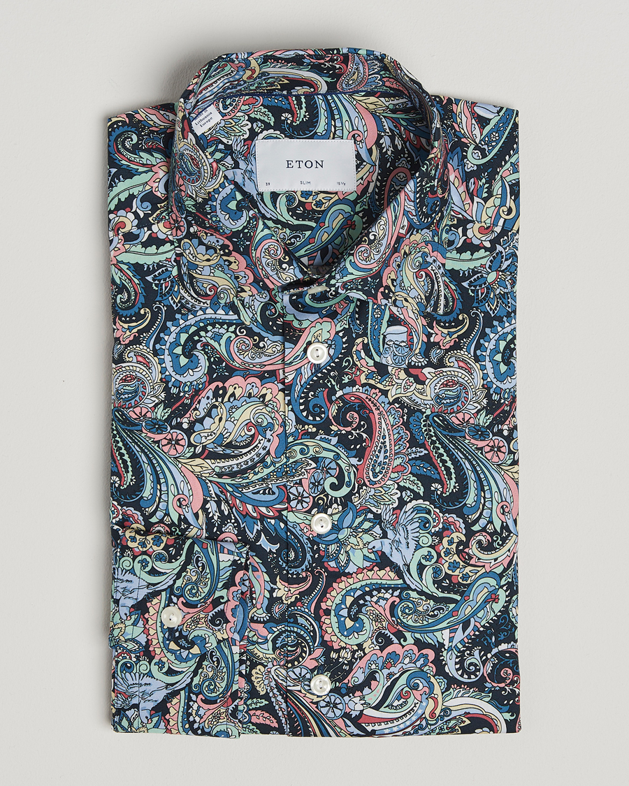 Hombres | Camisas | Eton | Slim Fit Signature Twill Printed Shirt Multi
