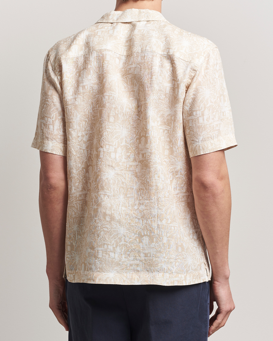 Hombres | Camisas | Eton | Resort Printed Short Sleeve Shirt Beige