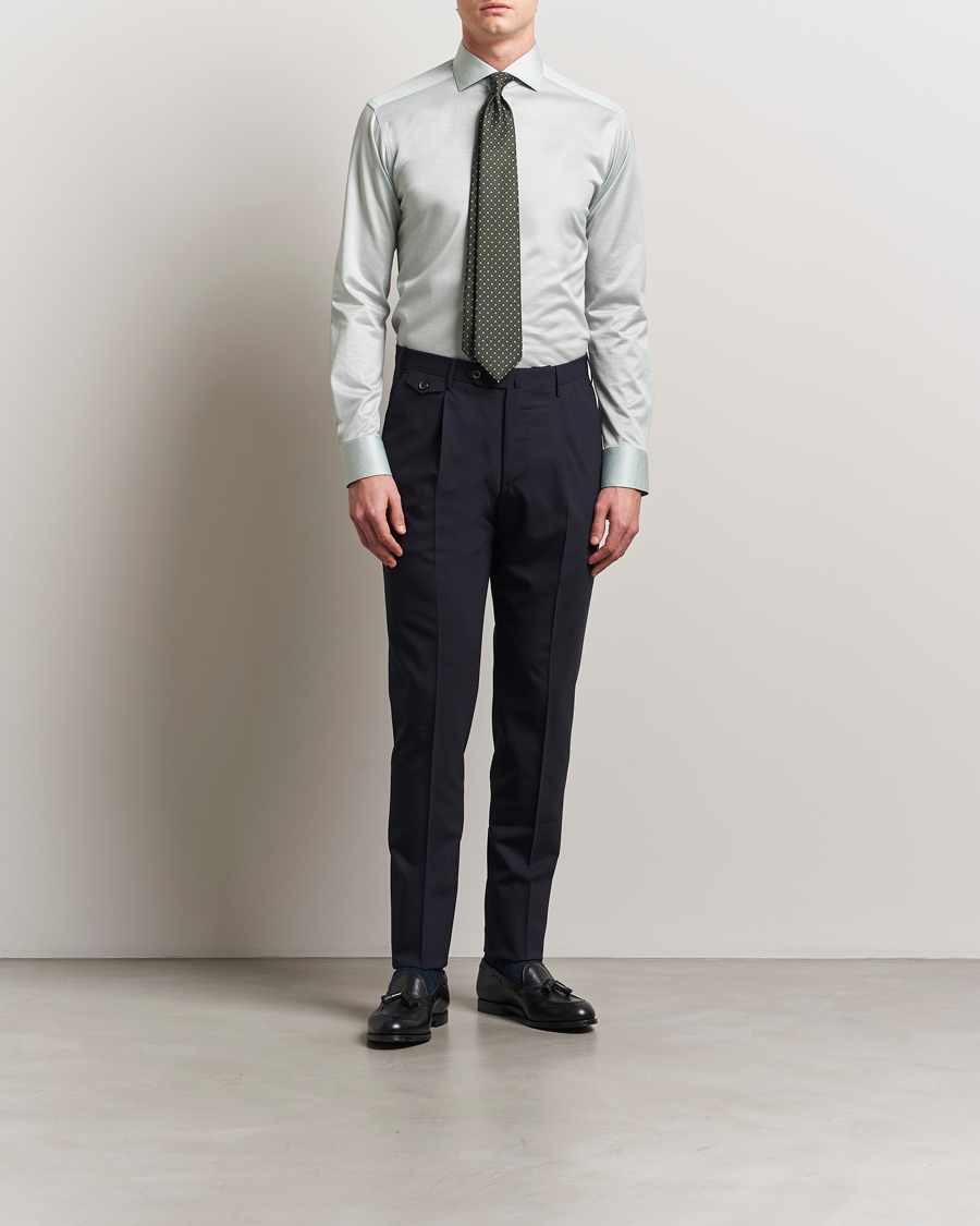 Hombres | Camisas | Eton | Filo Di Scozia Oxford Shirt Light Green