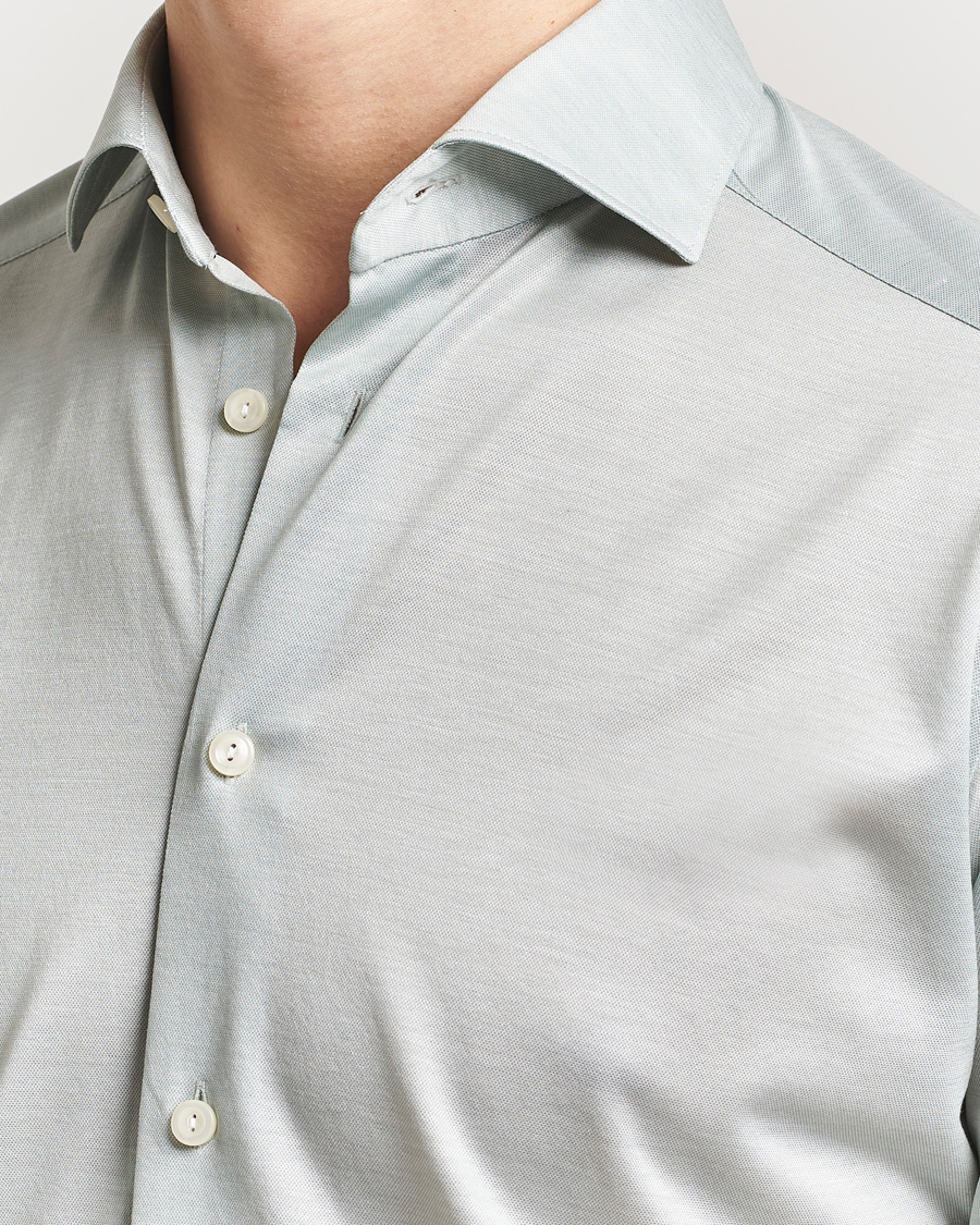 Hombres | Camisas | Eton | Filo Di Scozia Oxford Shirt Light Green