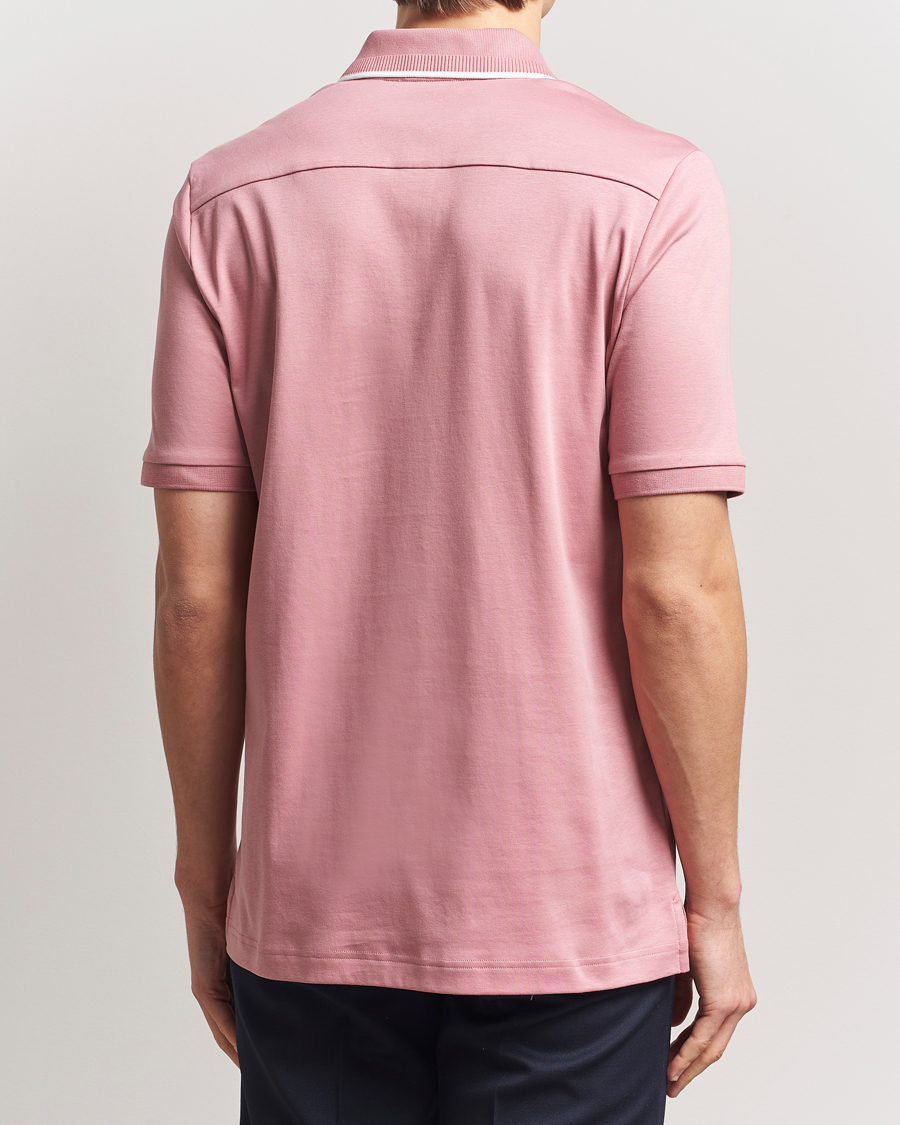 Hombres | Polos | Eton | Supima Cotton Interlock Polo Dusty Pink
