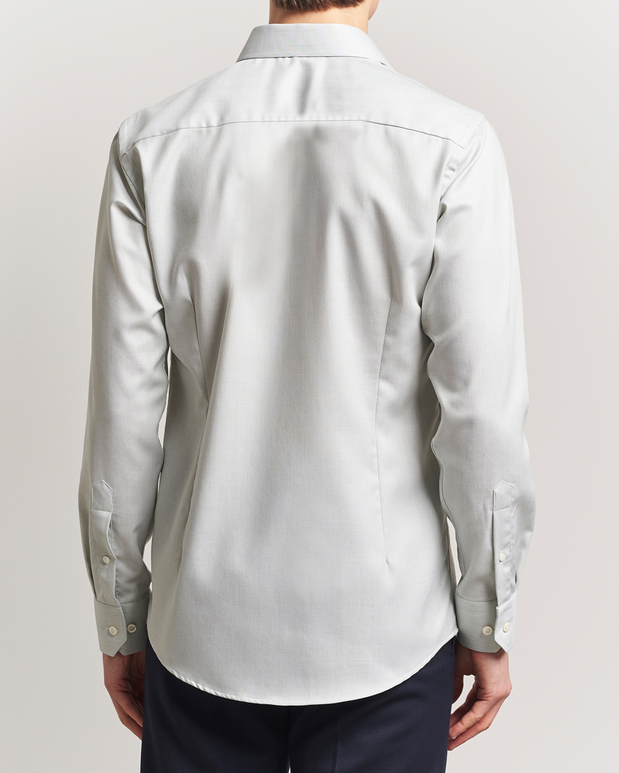 Hombres | Camisas | Eton | Slim Fit Fine Twill Shirt Light Green Melange