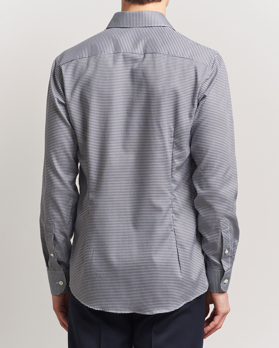 Hombres | Camisas | Eton | Slim Fit Checked Signature Shirt Dark Blue/White