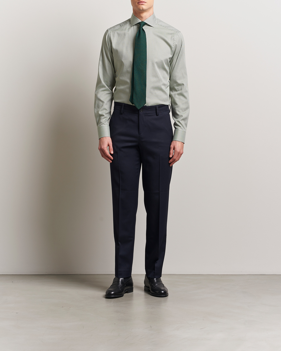 Hombres | Camisas | Eton | Slim Fit Checked Signature Shirt Green/White