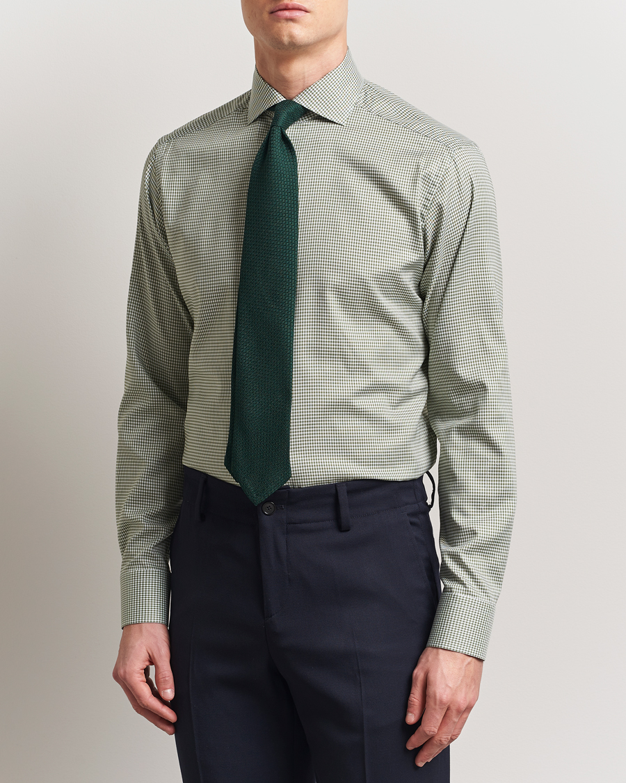 Hombres | Camisas | Eton | Slim Fit Checked Signature Shirt Green/White