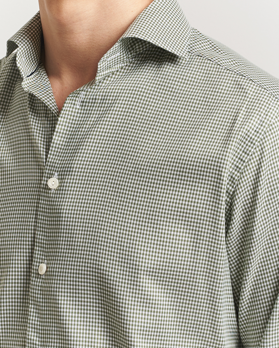Hombres | Camisas | Eton | Slim Fit Checked Signature Shirt Green/White