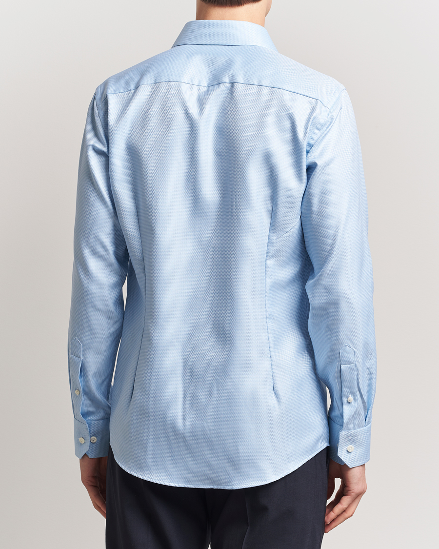 Hombres | Camisas | Eton | Slim Fit Signature Dobby Shirt Light Blue
