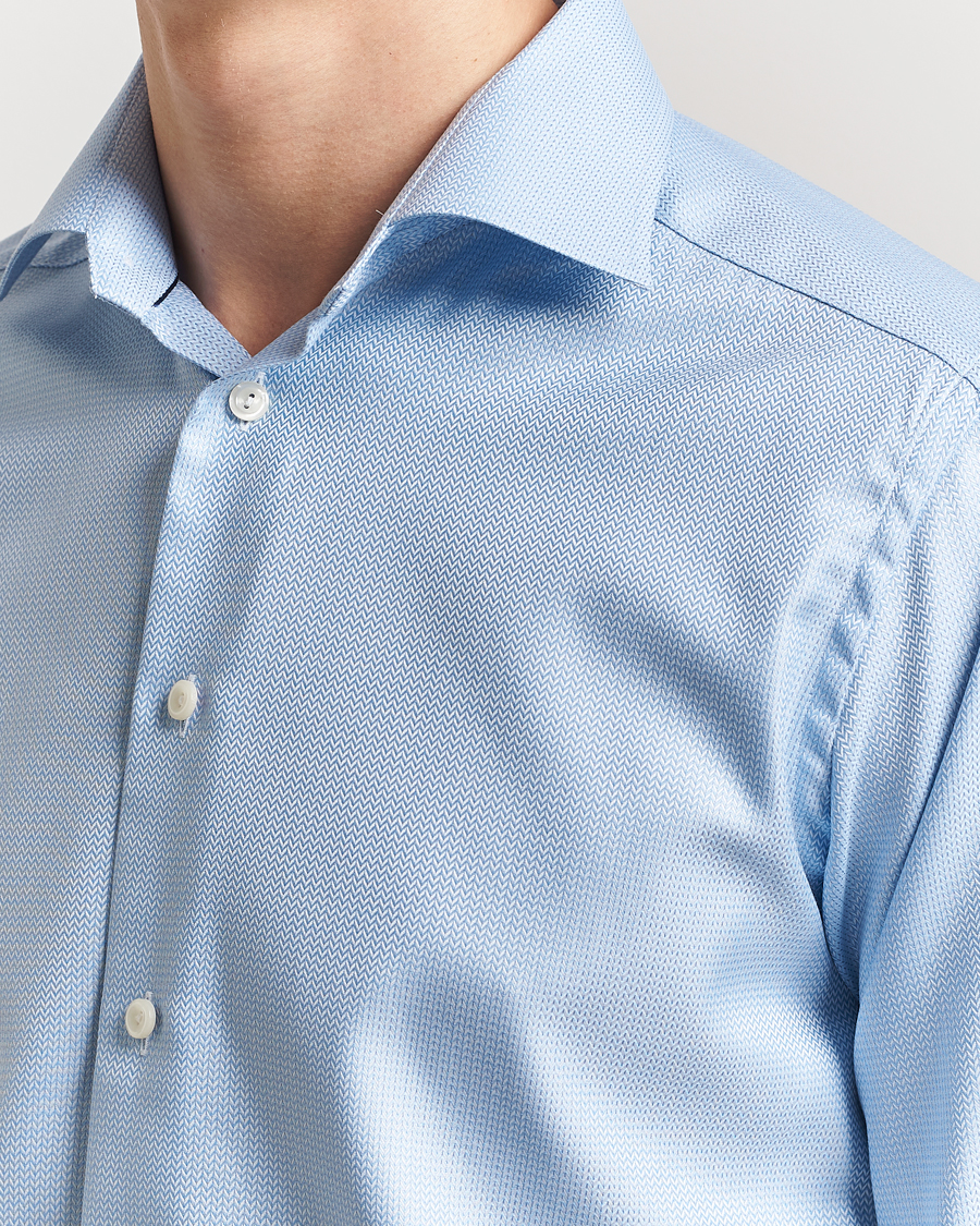 Hombres | Camisas | Eton | Slim Fit Signature Dobby Shirt Light Blue