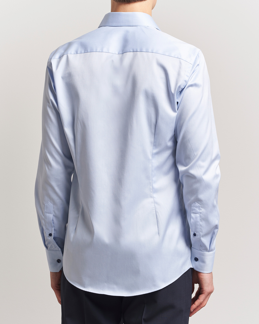 Hombres | Camisas | Eton | Slim Fit Signature Twill Contrast Shirt Light Blue