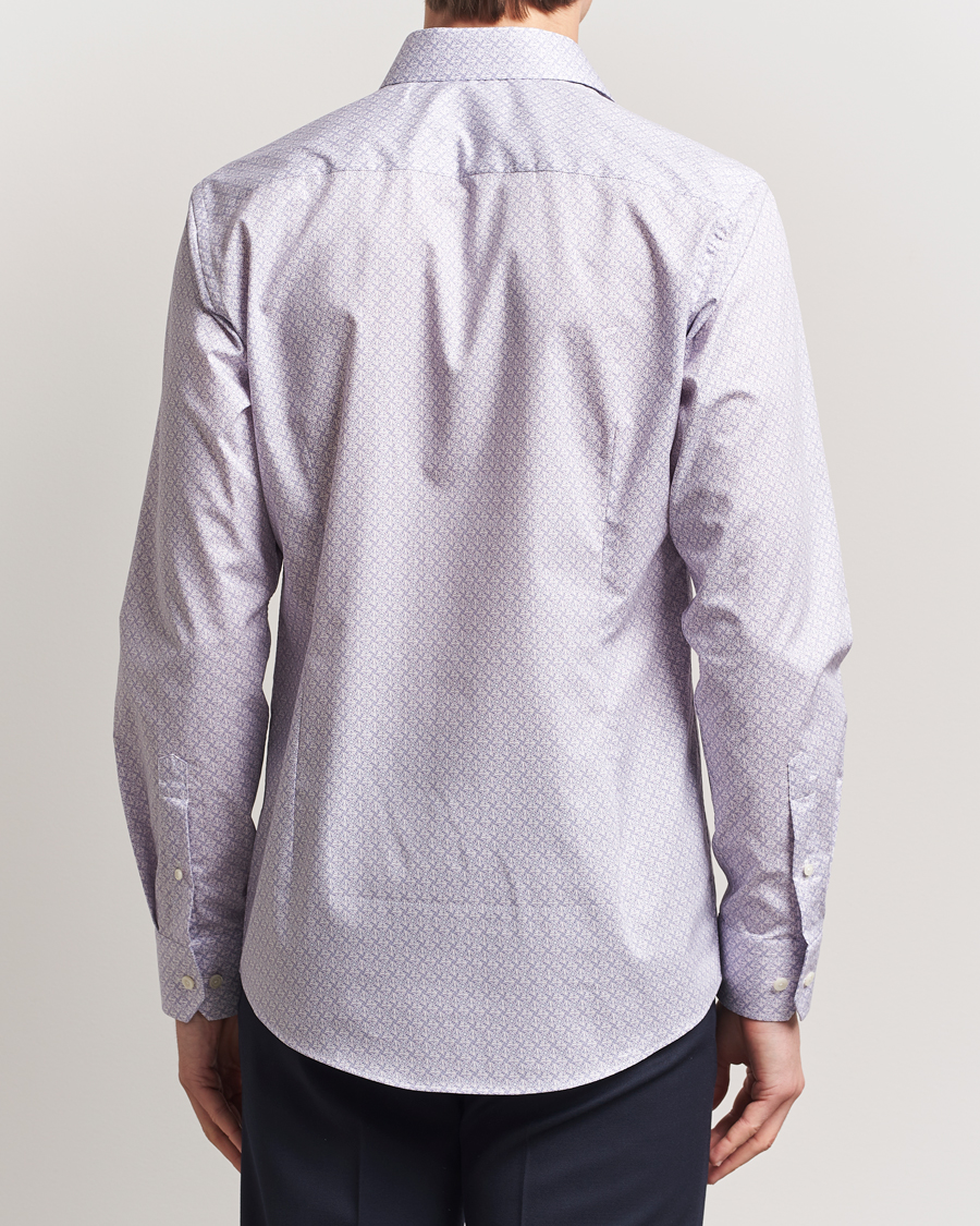 Hombres | Camisas | Eton | Slim Fit Signature Twill Printed Shirt Pink