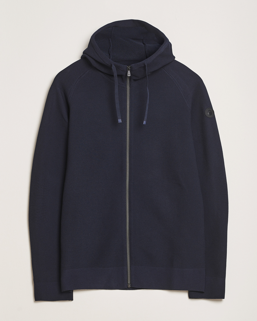 Hombres | Jerséis y prendas de punto | Sail Racing | Element Seamless Hooded Full Zip Dark Navy
