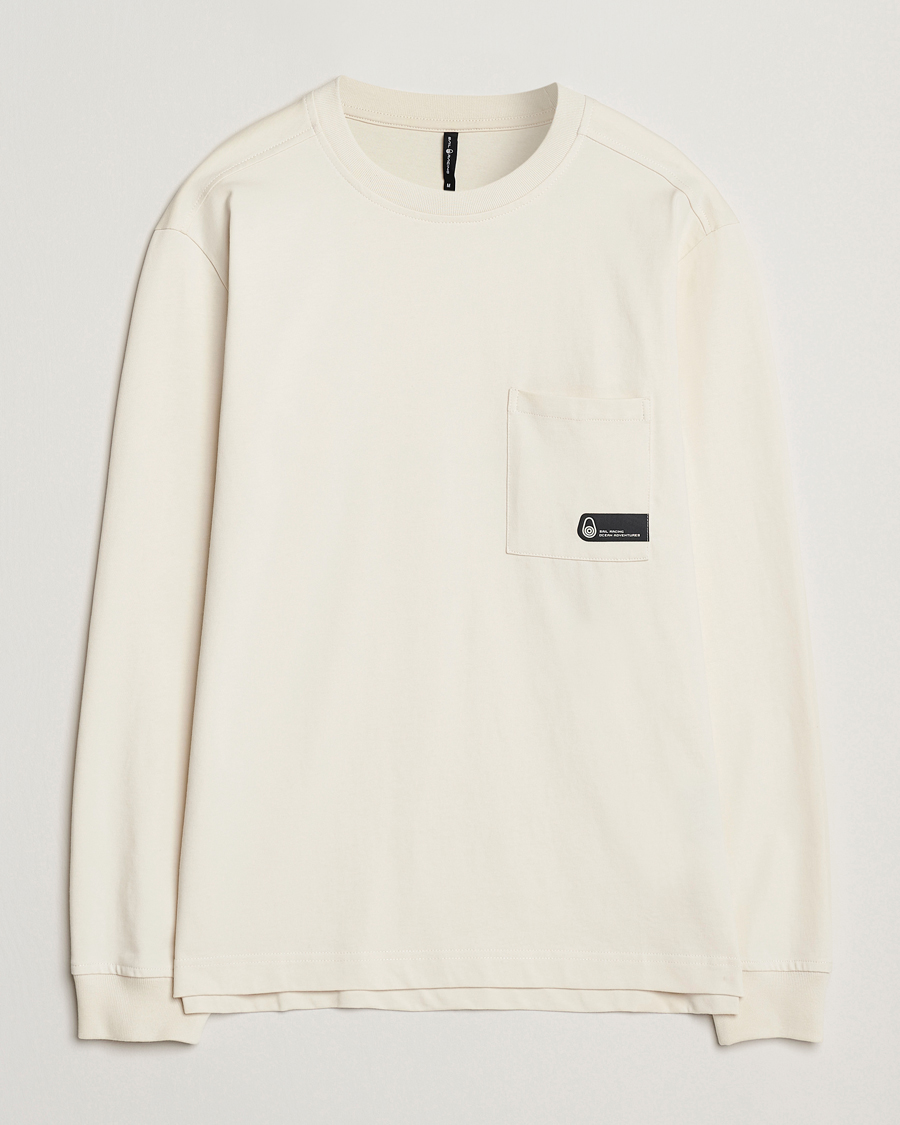 Hombres | Camisetas | Sail Racing | Cyclone Heavy Cotton Long Sleeve T-Shirt Off White
