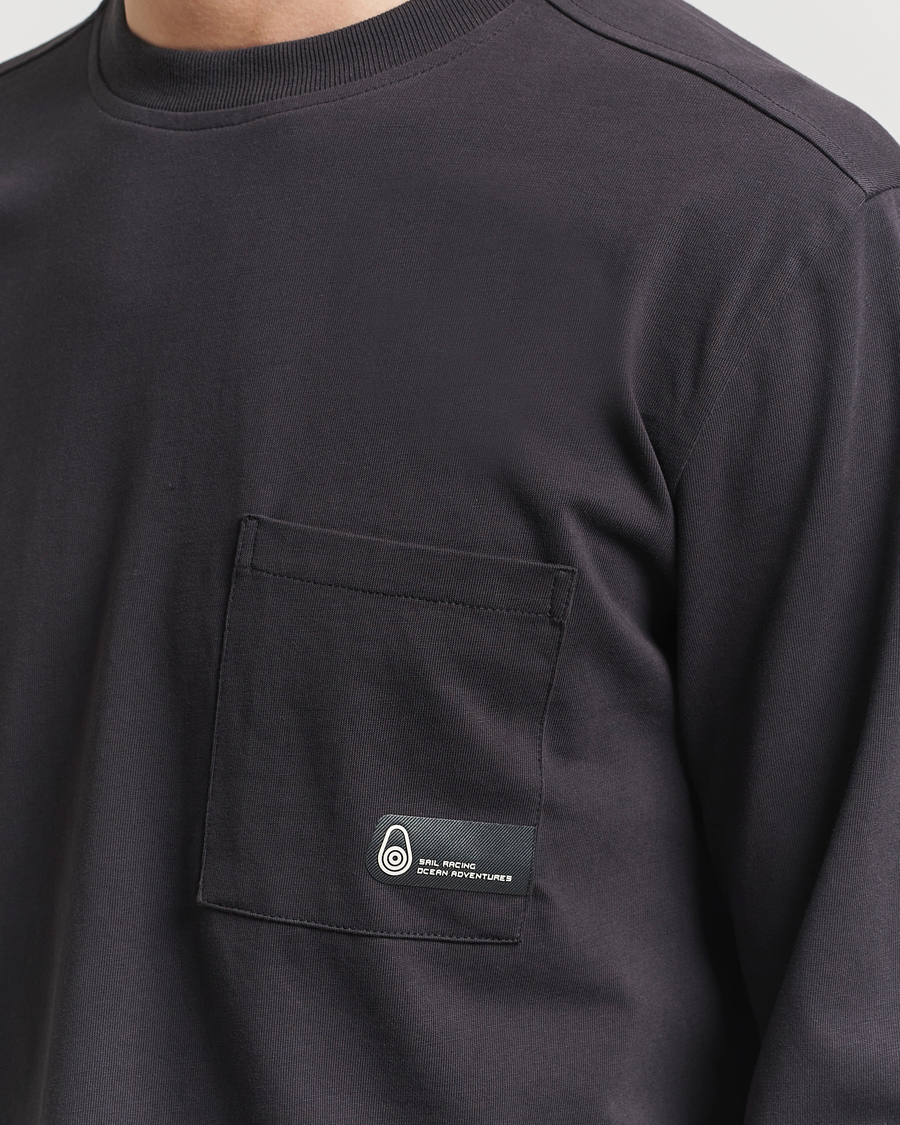 Hombres | Camisetas | Sail Racing | Cyclone Heavy Cotton Long Sleeve T-Shirt Phantom Grey