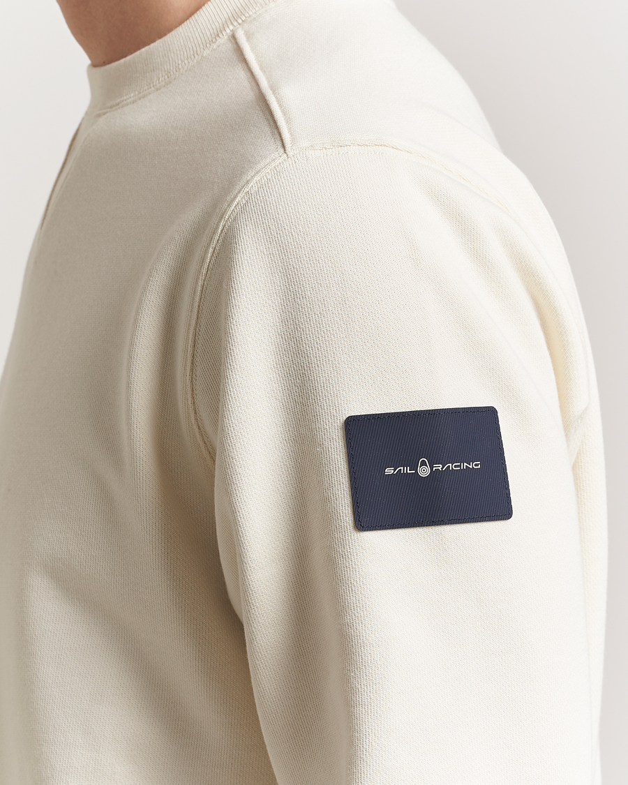 Hombres | Jerséis y prendas de punto | Sail Racing | Wind Crew Neck Sweatshirt Off White