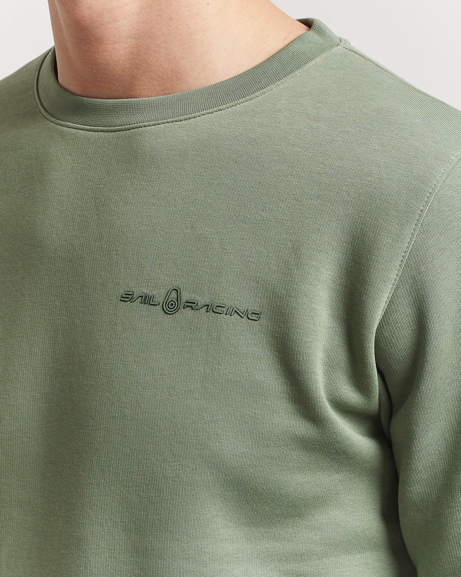 Hombres | Jerséis y prendas de punto | Sail Racing | Bowman Crew Neck Sweatshirt Hedge Green