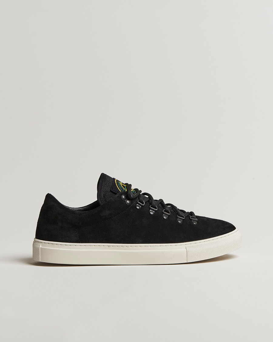 Hombres | Stone Island Low Top Suede Sneakers Black | Stone Island | Low Top Suede Sneakers Black