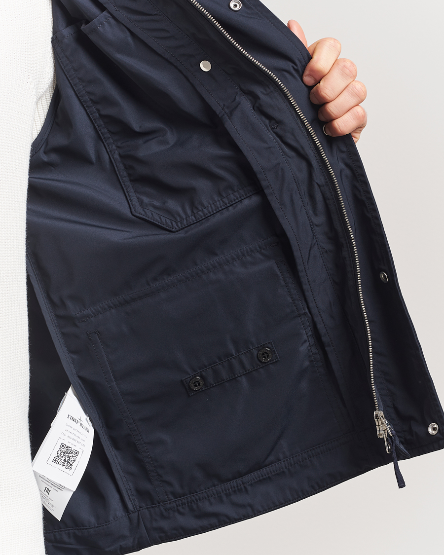 Hombres | Abrigos y chaquetas | Stone Island | Micro Twill Short Parka Navy Blue