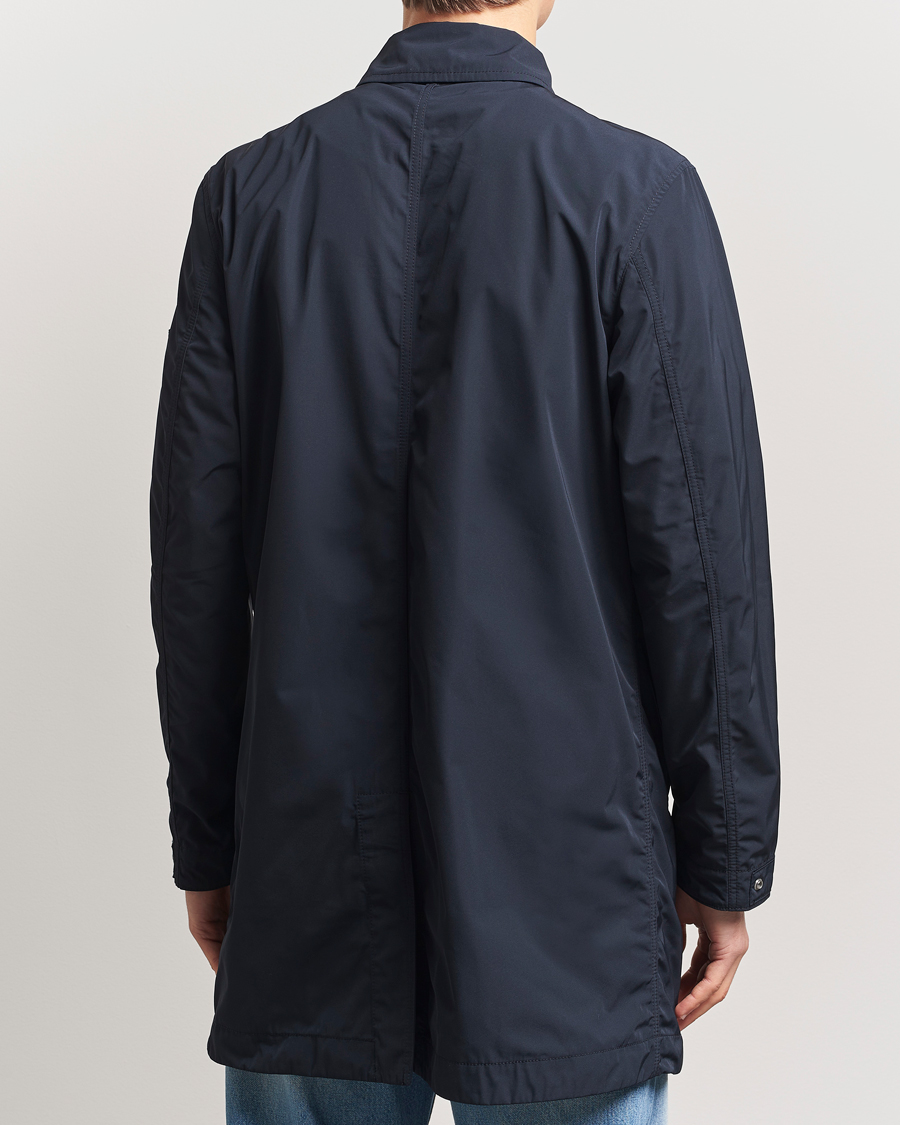 Hombres | Abrigos y chaquetas | Stone Island | Micro Twill Long Coat Navy Blue