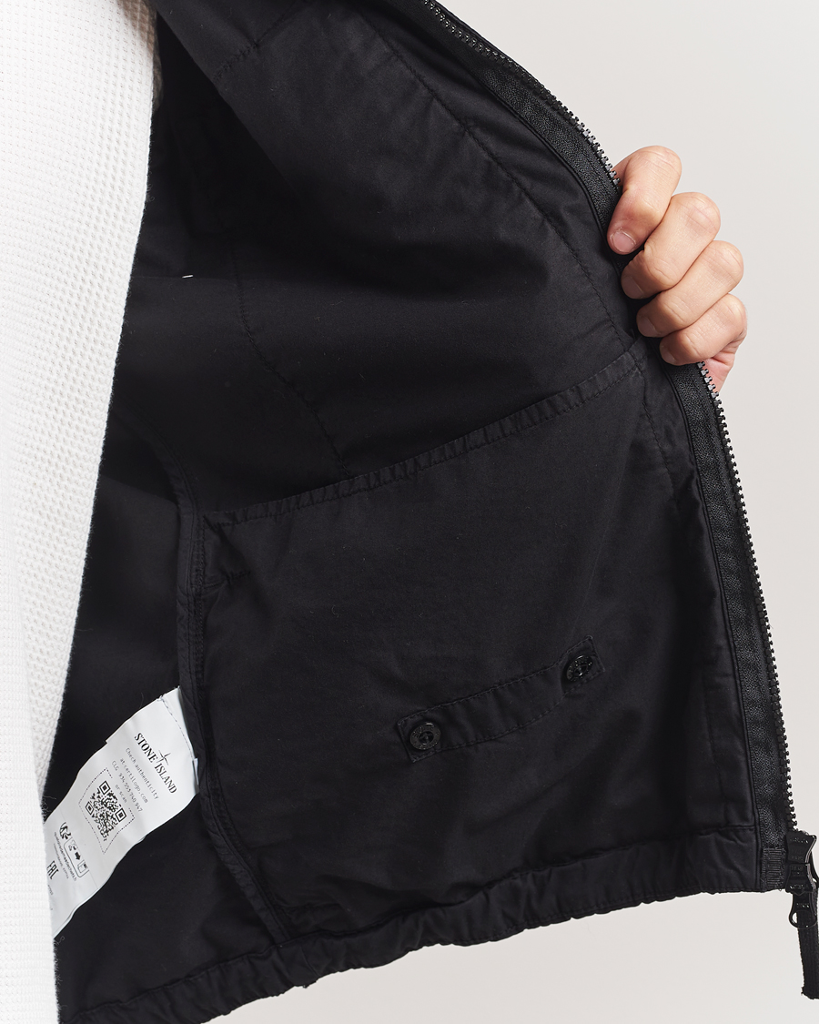 Hombres | Abrigos y chaquetas | Stone Island | Supima Cotton Stretch Hooded Jacket Black