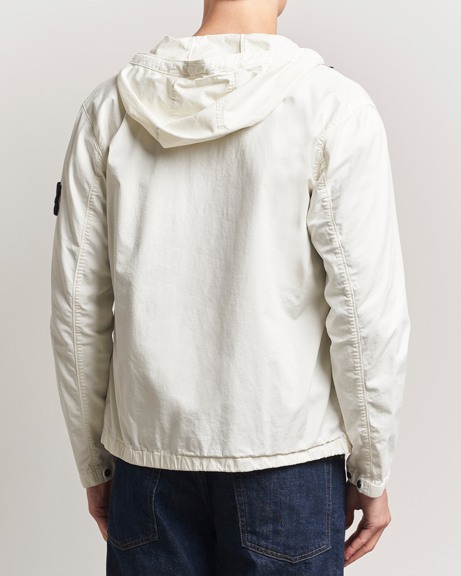 Hombres | Abrigos y chaquetas | Stone Island | Supima Cotton Stretch Hooded Jacket Ivory