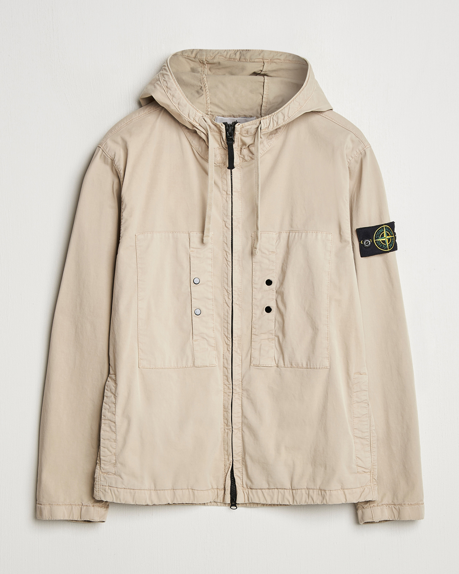 Hombres | Abrigos y chaquetas | Stone Island | Supima Cotton Stretch Hooded Jacket Desert