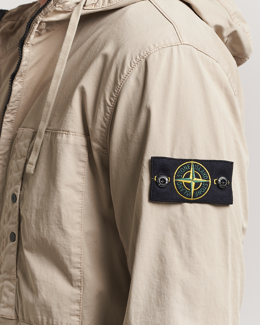 Hombres | Abrigos y chaquetas | Stone Island | Supima Cotton Stretch Hooded Jacket Desert