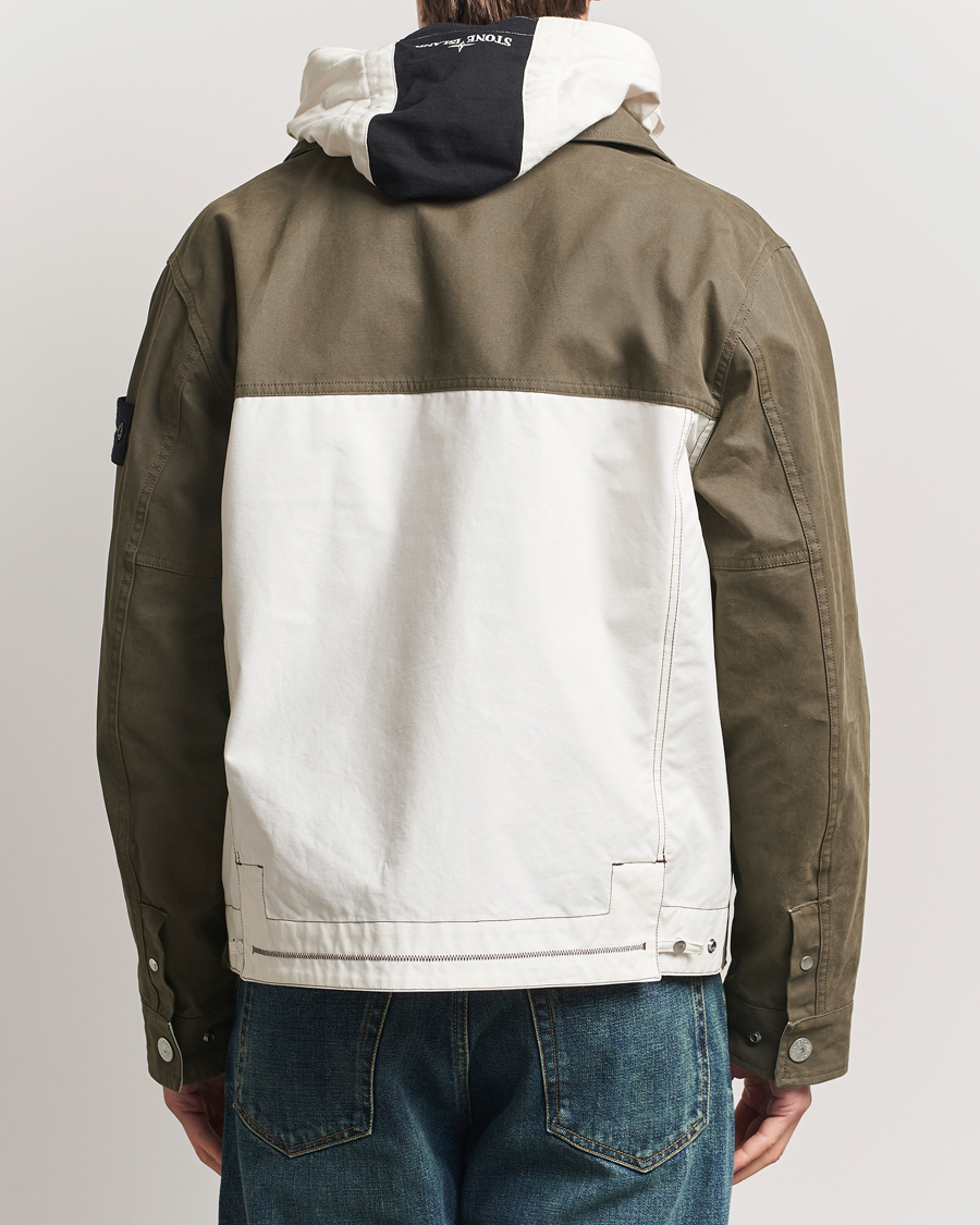 Hombres | Abrigos y chaquetas | Stone Island | Tela Resinata Block Colour Jacket Military Green