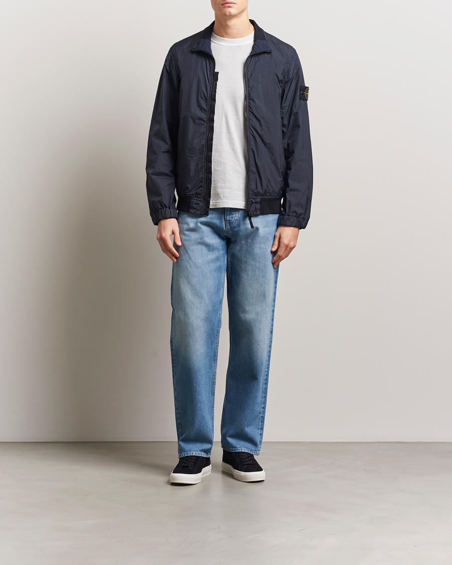 Hombres | Abrigos y chaquetas | Stone Island | Crinkle Reps Short Jacket Navy Blue