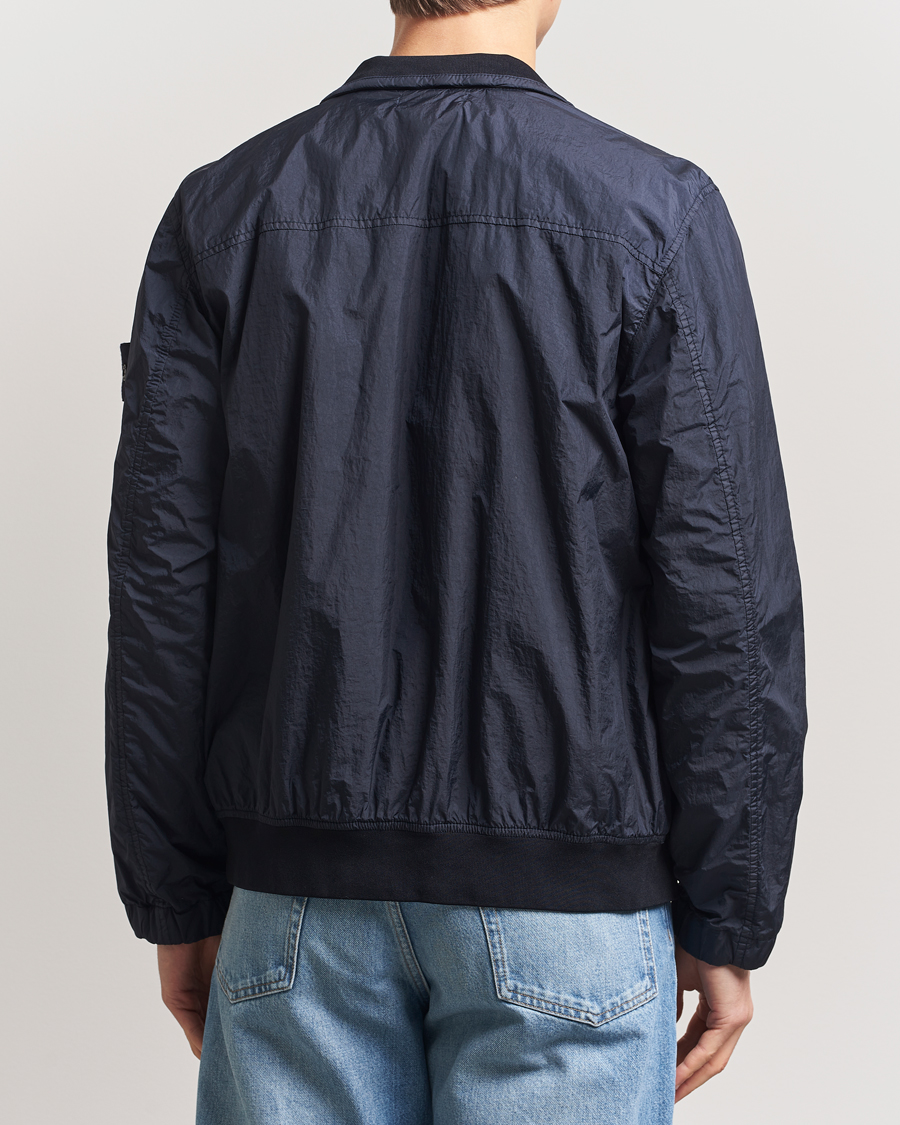 Hombres | Abrigos y chaquetas | Stone Island | Crinkle Reps Short Jacket Navy Blue