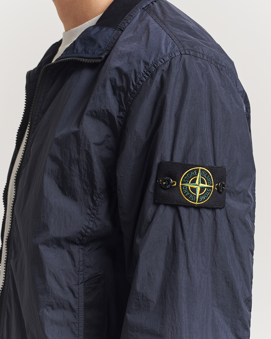 Hombres | Abrigos y chaquetas | Stone Island | Crinkle Reps Short Jacket Navy Blue