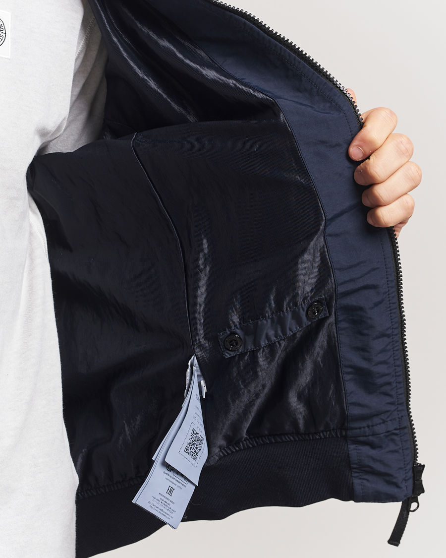 Hombres | Abrigos y chaquetas | Stone Island | Crinkle Reps Short Jacket Navy Blue