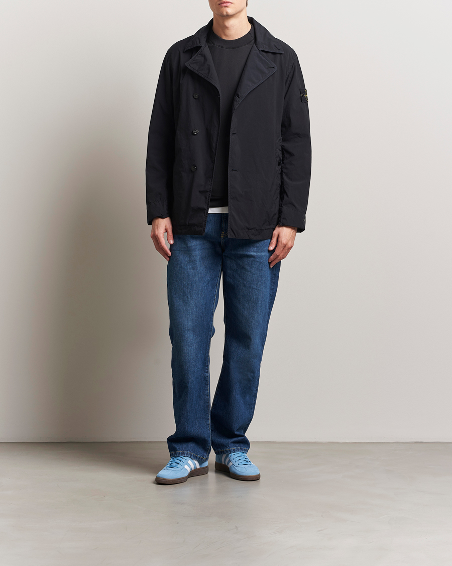 Hombres | Abrigos y chaquetas | Stone Island | Light Compact Touch Coat Navy Blue