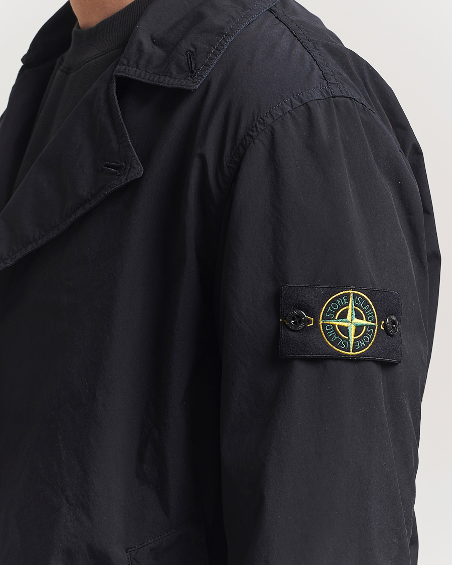 Hombres | Abrigos y chaquetas | Stone Island | Light Compact Touch Coat Navy Blue