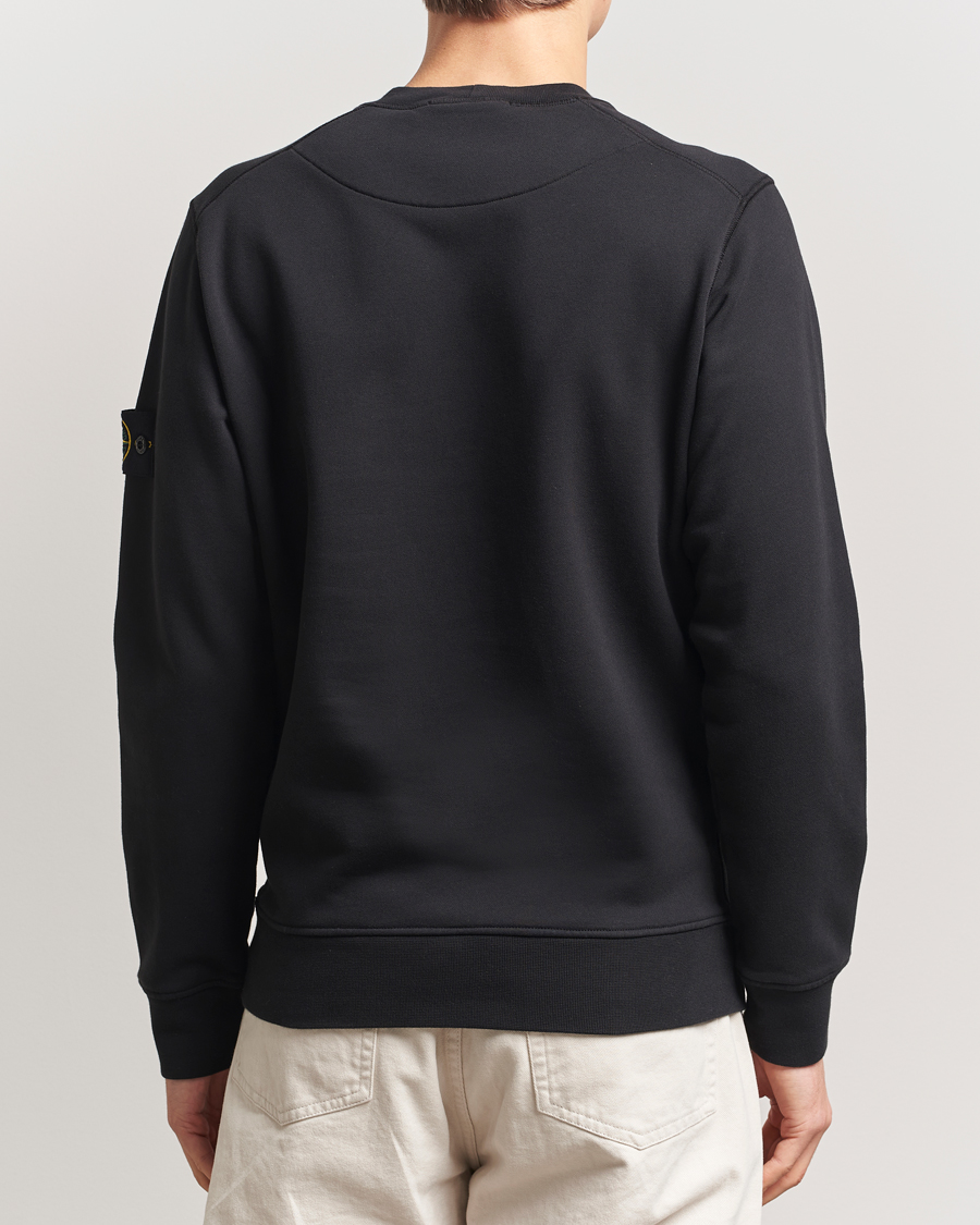Hombres | Jerséis y prendas de punto | Stone Island | Garment Dyed Fleece Sweatshirt Black