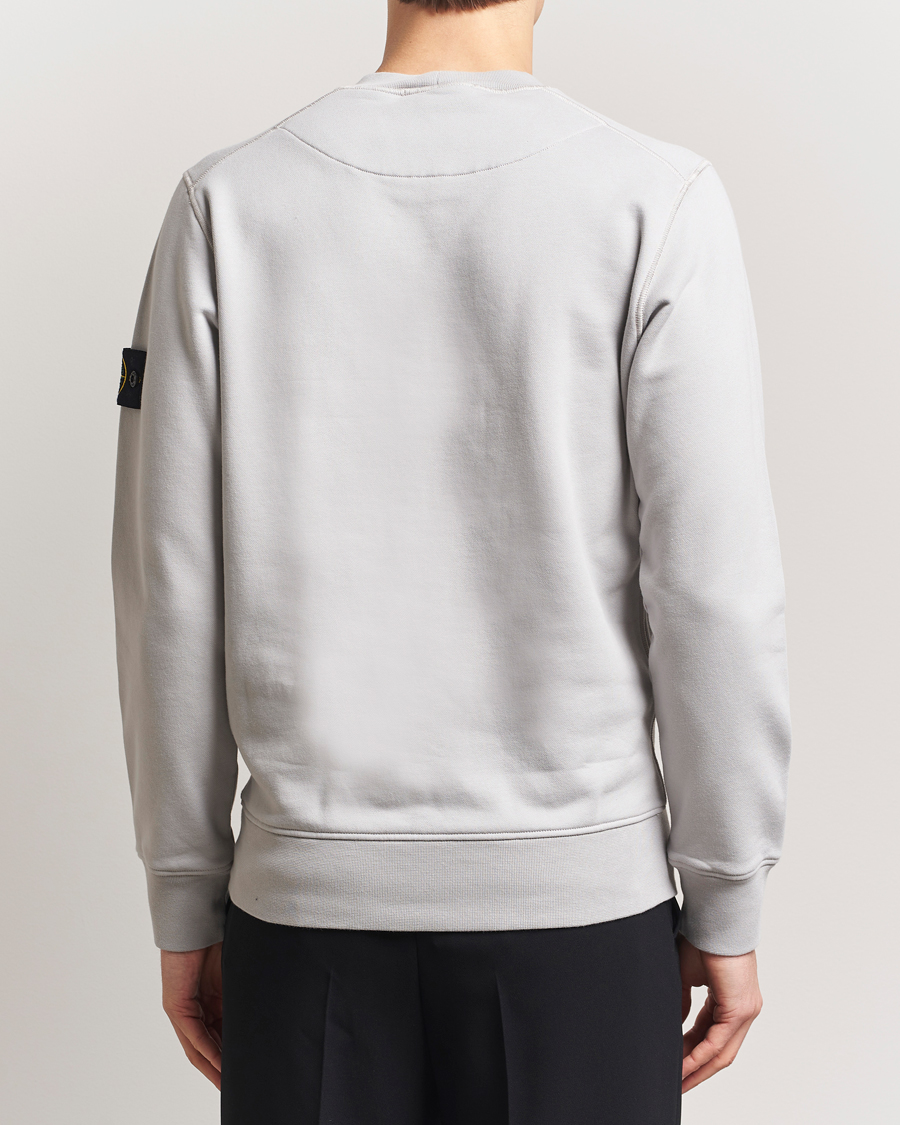 Hombres | Jerséis y prendas de punto | Stone Island | Garment Dyed Fleece Sweatshirt Pearl Grey