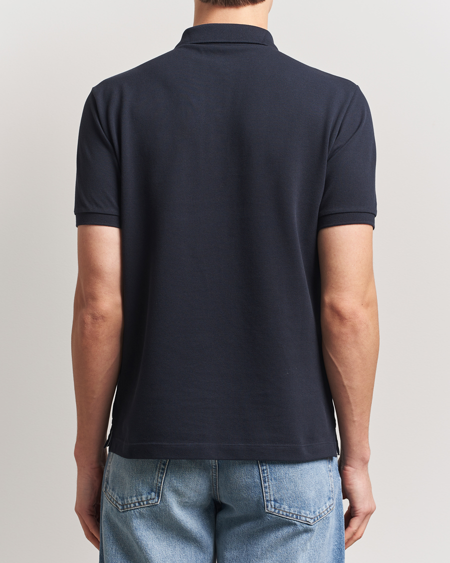 Hombres | Polos | Stone Island | Organic Cotton Pique Polo Navy Blue