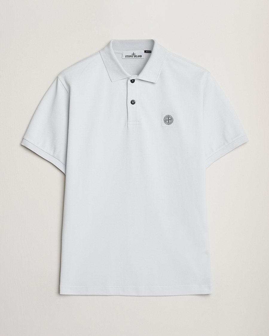 Hombres | Polos | Stone Island | Organic Cotton Pique Polo Sky Blue