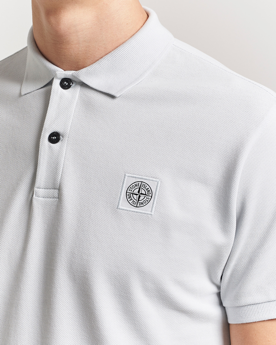 Hombres | Polos | Stone Island | Organic Cotton Pique Polo Sky Blue