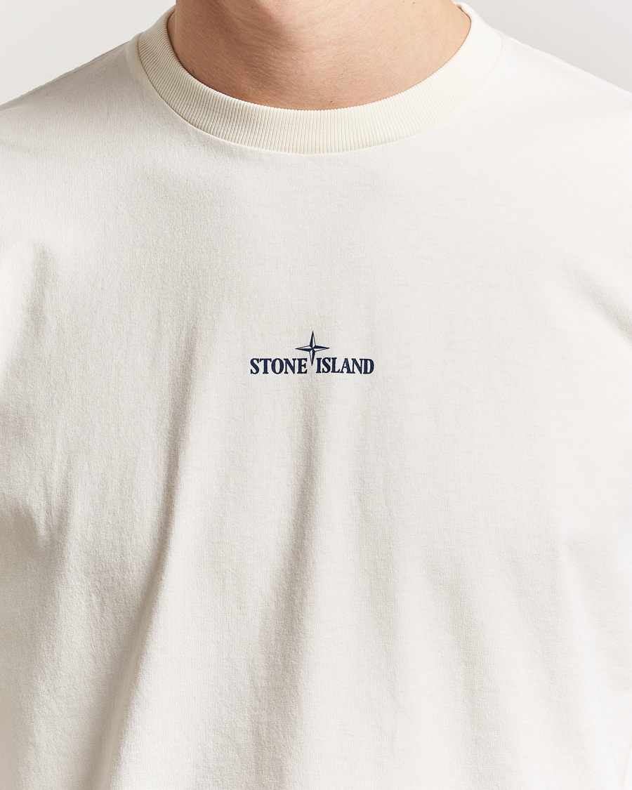 Hombres | Camisetas | Stone Island | Compas Camo Backlogo T-Shirt Ivory