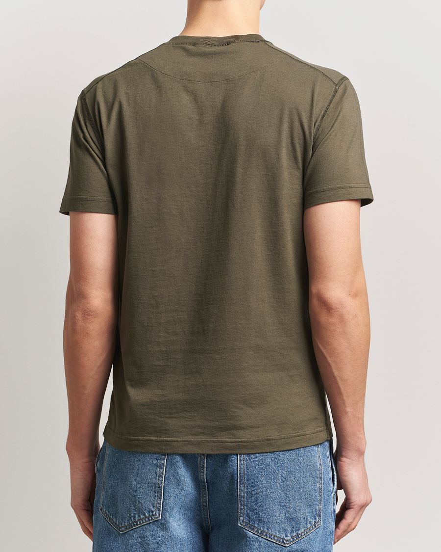 Hombres | Camisetas | Stone Island | Organic Cotton Fissato Effect T-Shirt Military Green