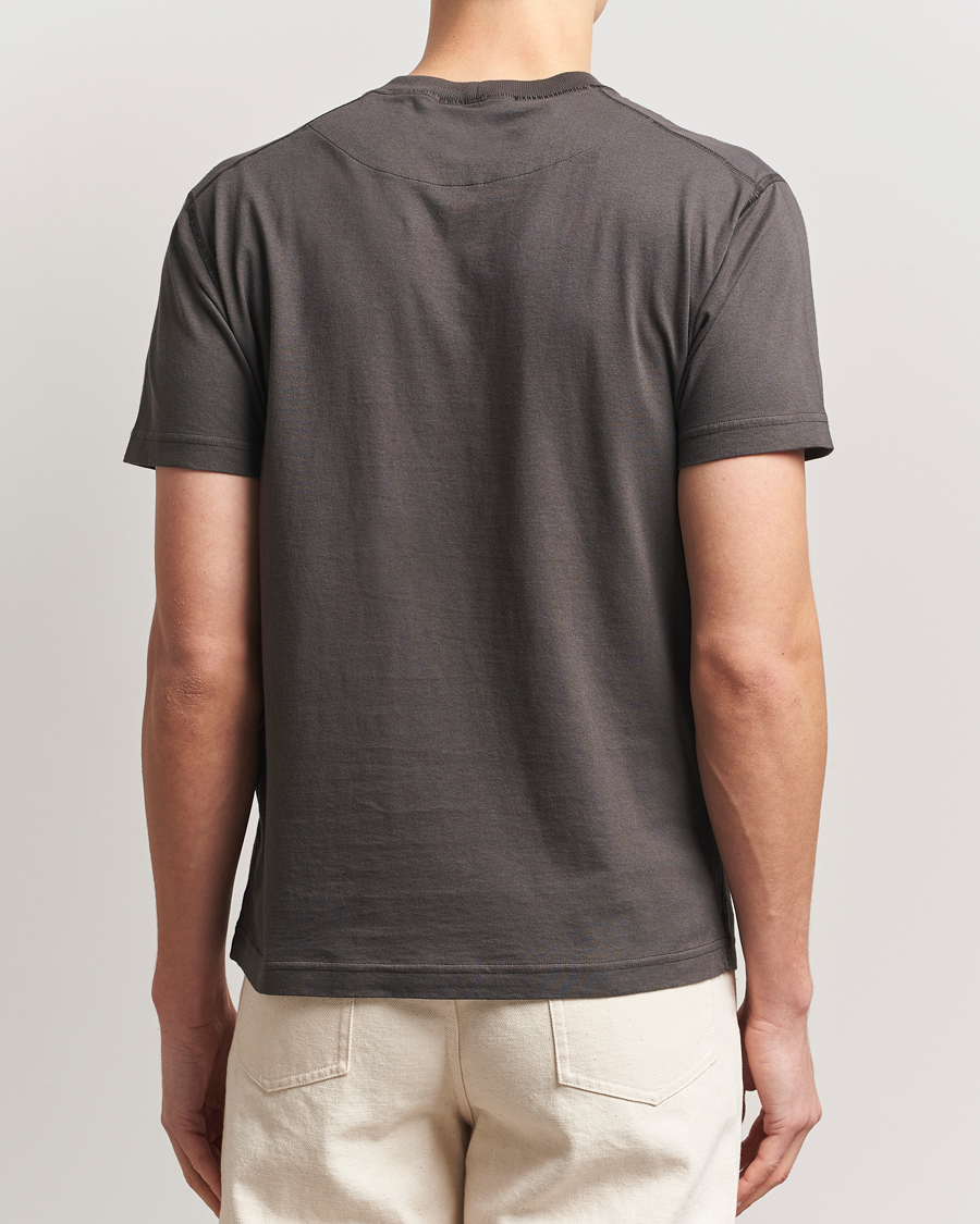 Hombres | Camisetas | Stone Island | Organic Cotton Fissato Effect T-Shirt Charcoal