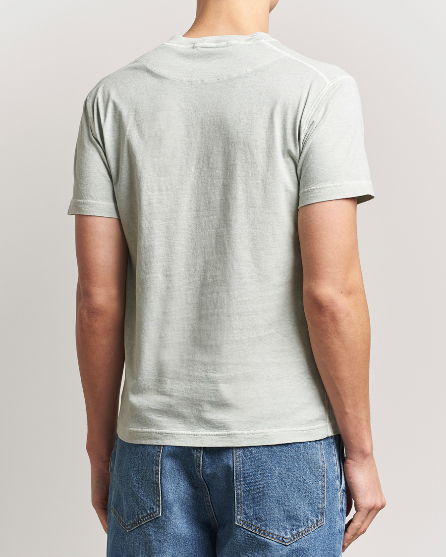 Hombres | Camisetas | Stone Island | Organic Cotton Fissato Effect T-Shirt Grey Green