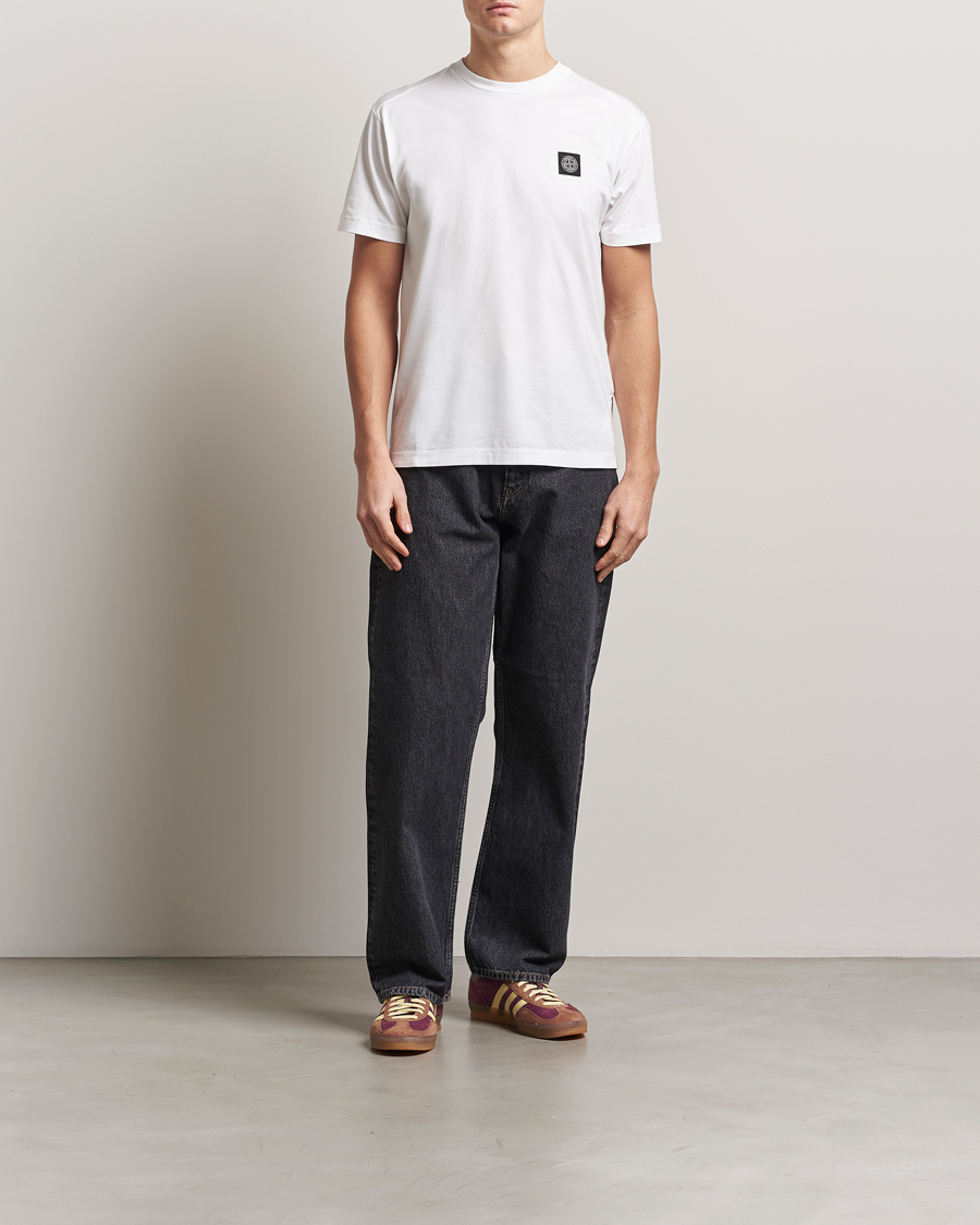 Hombres | Camisetas | Stone Island | Garment Dyed Cotton Jersey T-Shirt White